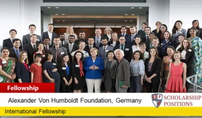 Alexander von Humboldt German Chancellor Fellowship for Younger Leaders in Germany for 2022/2023