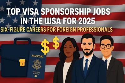 Top Visa Sponsorship Jobs in the USA for 2026- Six-Figure Careers for Foreign Professionals